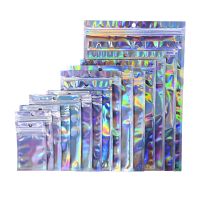 【CW】♀✚❆  100pcs Ziplock Storage Side Holographic Organization