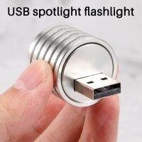 Aluminum 3W USB LED Lamp Socket Spotlight Flashlight White Light