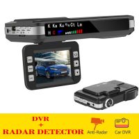 แผงหน้าปัดกล้อง Dvr รถยนต์แบบ2 In 1ตรวจจับเรดาร์ตรวจจับความเร็วแบบเคลื่อนที่ป้องกันอังกฤษรัสเซียเครื่องตรวจเรดาร์เสียง X K Ct La