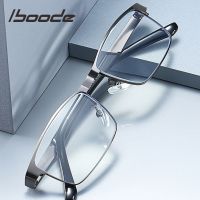 iboode Retro Alloy Reading Glasses Women Men Unisex Business Prescription Eyewear Rectangle Hyperopia Elder Presbyopia Eyeglases