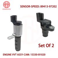 VVT Variable Valve Timing Solenoid 15330-B1020 &amp; เซ็นเซอร์ความเร็วในการส่ง89413-97202สำหรับ Toyota Daihatsu Rush Terios Avanza Bb