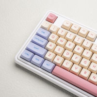 PBT Keycaps 132คีย์ Marshmallow ภาษาอังกฤษน่ารัก XDA Profile Custom Keycaps สำหรับ Cherry Gateron MX Switches คีย์บอร์ดเครื่องกล