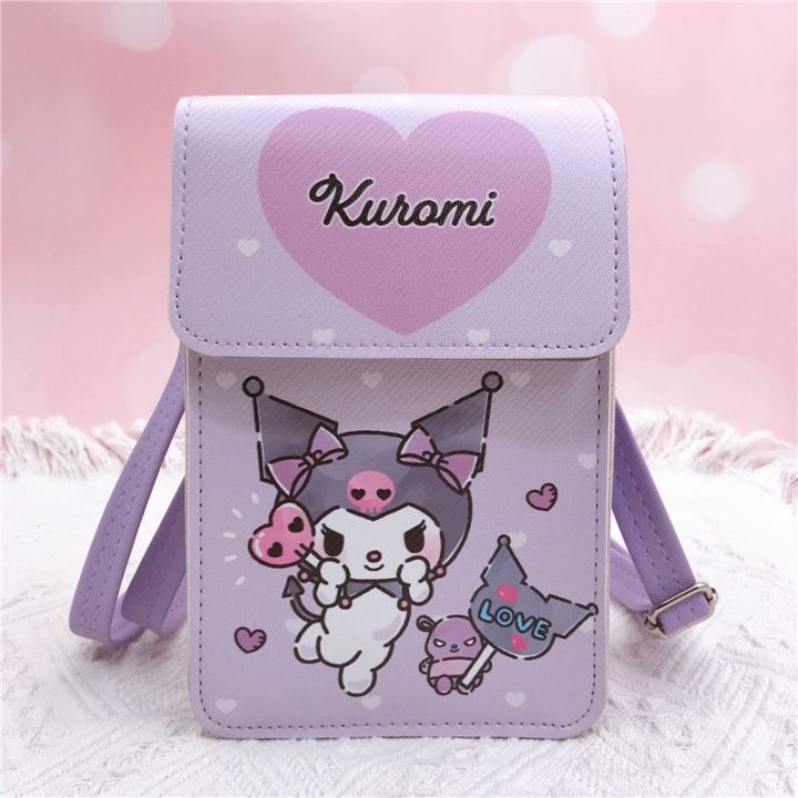 ag-sanrio-กระเป๋าสะพายไหล่-ลายการ์ตูน-hello-kitty-kuromi-littletwinstars-pochacco-น่ารัก