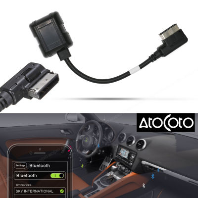 AtoCoto AMI MDI MMI 3G อินเทอร์เฟซระบบบลูทูธโมดูลสำหรับ Audi VW วิทยุสเตอริโอ AUX Cable Adapter รถไร้สาย A2DP Audio