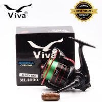 รอกสปินนิ่งยอดนิยม!!  VIVA ML 4000  แข็งแรง แถมเอ็นขนาด 16 ปอนด์  รอกหน้าดิน ตกปลาบ่อ