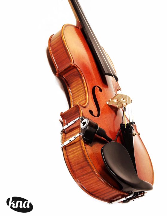 KNA ปิ๊กอัพไวโอลิน ปิ๊กอัพวิโอล่า แบบติดกับสะพานสาย ไม้อีโบนี่แท้ อย่างดี รุ่น VV-3 + แถมฟรีสายแจ็ค ** Made in Bulgaria ** (Deluxe Portable Piezo Pickup for Violin &amp; Viola)