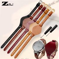 ❈ fashion female watch belt strap Genuine leather watchband 8mm for Fossil ES4176 ES4119 3262 3077 watch band with mat