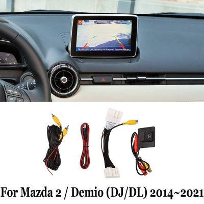 Car Rear View Camera Parking Assist Camera for 2 / Demio Hatchback (DJ) 2014-2021 Compatible Factory Screen Cable