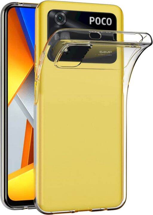 Xiaomi Poco M4 Pro 4G Case, Ultra Slim Transparent Clear Soft TPU Case