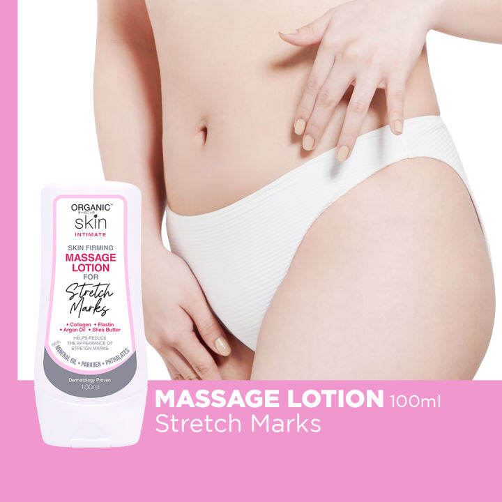 Organic Skin Japan Intimate Massage Lotion for Stretch Marks 100ml with Collagen Skin firming