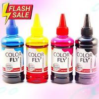 หมึกเติมปริ้นเตอร์ Color Fly สำหรับ Canon / Epson / Brother / HP ขวดเล็ก 100ml. #หมึกเครื่องปริ้น hp #หมึกปริ้น   #หมึกสี   #หมึกปริ้นเตอร์  #ตลับหมึก