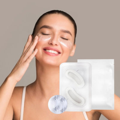 Eye Patch Hyaluronic Acid Microneedle Eye Pads ไวท์เทนนิ่ง Moisturizing Fine Lines Dark Circles ลบ Eye Mask