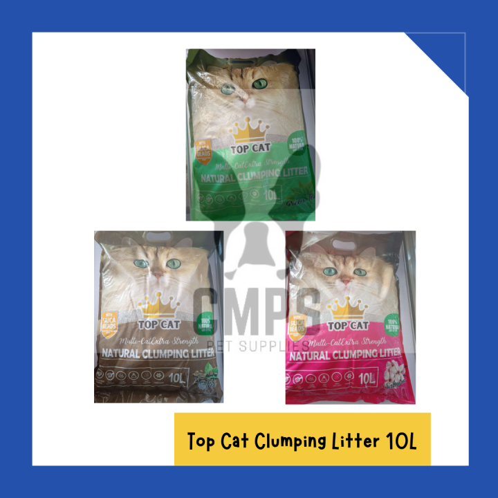 Top Cat Natural Clumping Cat Litter 10L Lazada PH