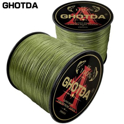（A Decent035）GHOTDA 100M 4 Strands 10-80LB Braided Fishing Line PE Multilament Braid Lines wire Smoother Floating