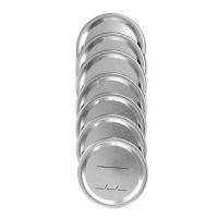 140Pcs Canning Jar Lids Regular Mouth for Ball/Kerr Jars, Split-Type Metal Mason Jar Lids with Silicone Seals Silver