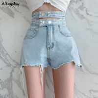 【hot】 Shorts Design Denim Students Tassel Loose Fashion Clothing Classic