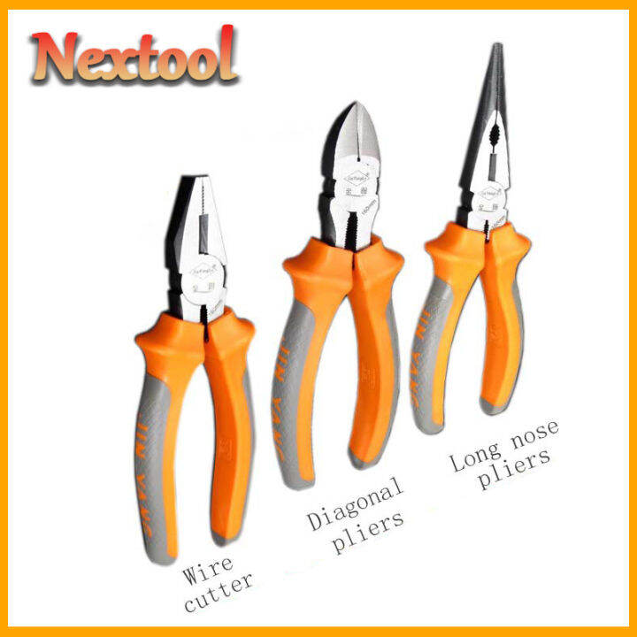 thumbnail interactive-video image 1 of Professional 1000V Insulated Electrician Pliers Set - Dielectric Tested & Flame Retardant 1 of 9
