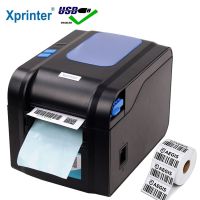 เครื่องสติกเกอร์ QR โค้ดบาร์เครื่องพิมพ์ใบเสร็จรับเงินฉลากความร้อน80มม. Xprinter 365B 370B USB การพิมพ์บลูทูธ