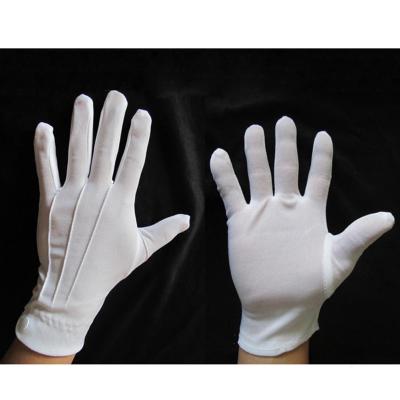 White Gloves Thin Performance Driving Security Lengthened Labor With Gloves Protection Buttons Q5F4