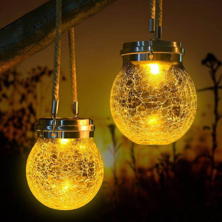 Solar Led Crack Bottle Lamp String Warm And Warm Light Cross-border E 