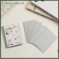 FineGoodWell 20ชิ้นกระเป๋าใส่การ์ดป้องกันสีสำหรับใส่บัตรโพลารอยด์โฟโต้การ์ดแขนเสื้อของไอดอลที่วางภาพเครื่องเขียนฝาครอบฝ้า