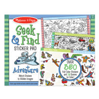 [175ชิ้น] รุ่น 30151 สติกเกอร์รุ่นผจญภัย Melissa &amp; Doug Seek &amp; Find Sticker Pad Adventure 175 Pcs ฉากรูปต่างๆและสติกเกอร์เพื่อจับคู่ รีวิวดีใน Amazon USA  หาภาพแล้วแปะ