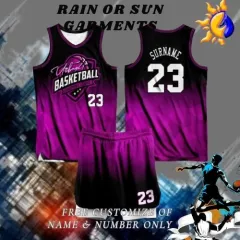 CUSTOMIZED LAKERS 09 JAMES VIOLET JERSEY TERNO WITH FREE NAME