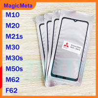 MagicMeta หน้าจอด้านนอกกระจก OCA กาวสำหรับ Samsung Galaxy M10 M20 M21s M30 M30s M50s M62 F62หน้าจอ LCD ด้านนอกกระจกเปลี่ยน