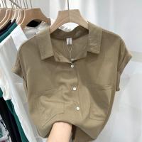 Womens Loose shirt Casual Short-sleeved Blouse Women European Style Blouses