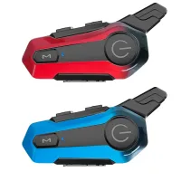 Motorcycle Bluetooth Helmet Intercom Universal Interphone Headset with Noise Reduction 3 Color Frame