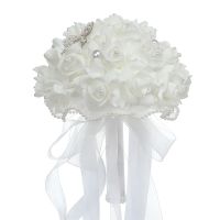 Creative Wedding Bridal Bouquets, Artificial Foam Roses Wedding Supplies Bouquets, Bridesmaid Bouquets, Holding Flowers