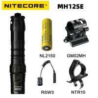 Nitecore MH12SE LED Flashlight Luminus 1800LM Rechargeable Lighter Strong Bright Torch Tactical GM02MH Mount RSW3 Remote Switch Rechargeable  Flashlig