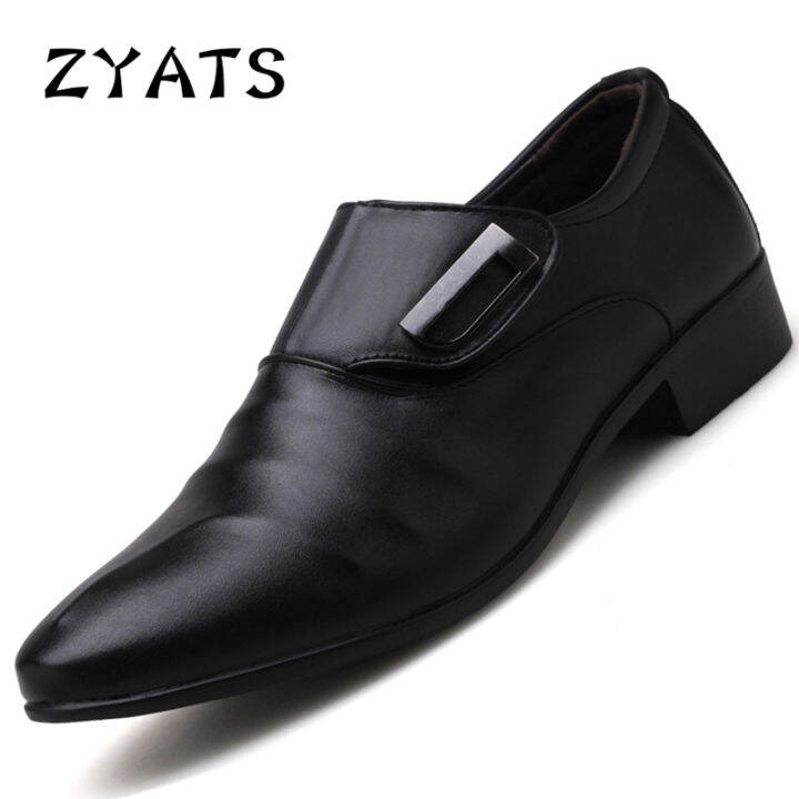 zyats-รองเท้าขนาดใหญ่ผู้ชายใหม่-ผู้ชายแฟชั่นลำลองระบายอากาศได้ดีรองเท้าหนังธุรกิจแบบทางการ38-48