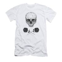 เสื้อ เสื้อยืดผู้ชาย เสื้อยืด Skull N Roses T-Shirt เสื้อยืดวินเทจ เสื้อยืดเปล่า เสื้อยืดสีพื้น