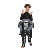 Funny Piggyback Children Skeleton Costumes Halloween Boys Ride-on Pants