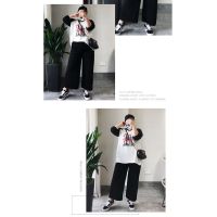 TRUEDREAM Plus Size Pants Women Casual Pants Long Pants Elastic Waist Black Jeans Seluar Perempuan 女裝黑色休閒褲