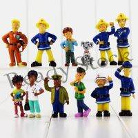 【hot sale】 ✈ B09 12Pcs/Set 3-6cm Cartoon Fireman Sam Figure Toys Cute PVC Dolls Toy Elvis Norman Kid Gift Dog Kids Toys Figures Collection