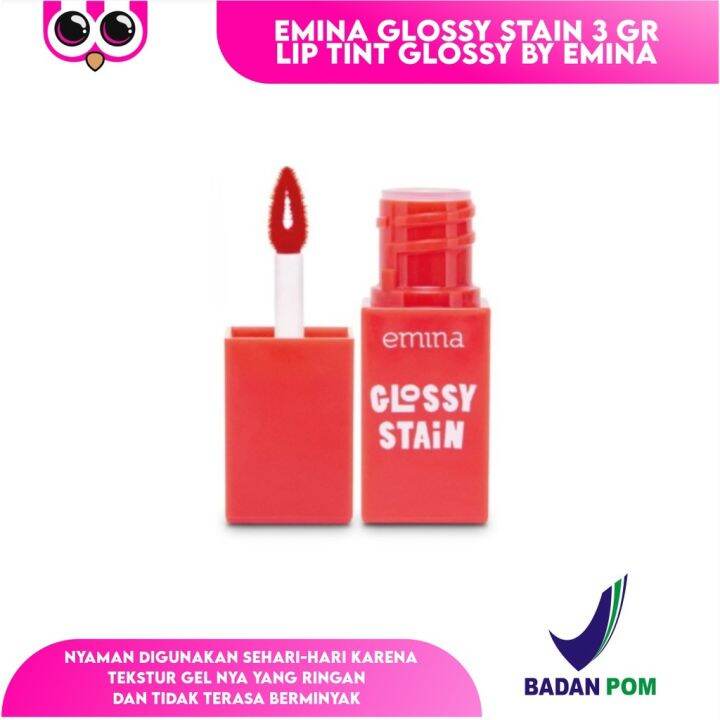 [ GLOSSY STAIN ] EMINA GLOSSY STAIN 3 GR / LIP TINT GLOSSY BY EMINA