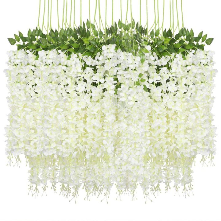 ayiq-flower-shop-12ชิ้น110ซม-wisteria-ประดิษฐ์ดอกไม้ผ้าไหมแขวน-garland-vine-หวายดอกไม้ปลอมสำหรับงานแต่งงาน-home-party-garden-wall-decor