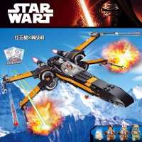 ตัวต่อ Lego blocks 75102 Star Wars series Star Wars X- wing fighter spaceship fighter boy assembling toy