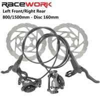 RACEWORK XT M8000จักรยานเบรก MTB ไฮดรอลิ160มิลลิเมตรดิสก์เบรก800/1550มิลลิเมตรซ้ายด้านหน้าขวาด้านหลังจักรยานเสือภูเขา AM FR น้ำมันเบรก