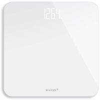 Greater Goods Digital Weight Bathroom Scale, Shine-Through Display, Accurate Glass Scale, Non-Slip &amp; Scratch Resistant, Body Weight (White)