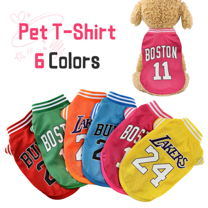 Summer Pet Dog Clothes Cats dogs Football Basketball Clothes Sport