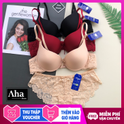 Bộ đồ lót nữ su ren cao cấp áo ngực su trơn phối lưng ren Coolakiss+ quần