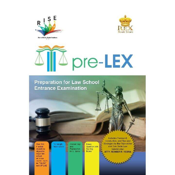 Rex Bookstore PRELEX Preparation for Law School Entrance Examination