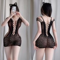 hot【DT】 XXXL Size Fishnet Babydolls Bandage Bodycon Hot Pole Clubwear Erotic Costumes