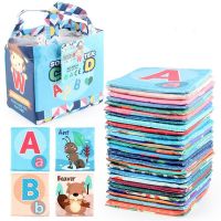 Soft Alphabet Cards 26Pcs Abc Learning Toys Child Cards Washable Soft Letter Toy For Toddlers Kids Boys Girls Over 0 Years Flash Cards