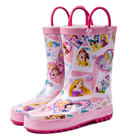 New Handkerchief Pink Girls Princess Children Rain boots boys Water shoes Overshoes Parenting shoes car frozen boots