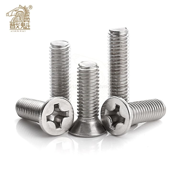 20-50pcs-m1-m6-din965-gb819-304-stainless-steel-flat-head-countersunk-phillips-machine-screws