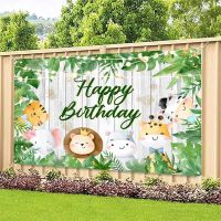 【CC】 Jungle Background Birthday Kids Supplies Backdrop Baby Shower